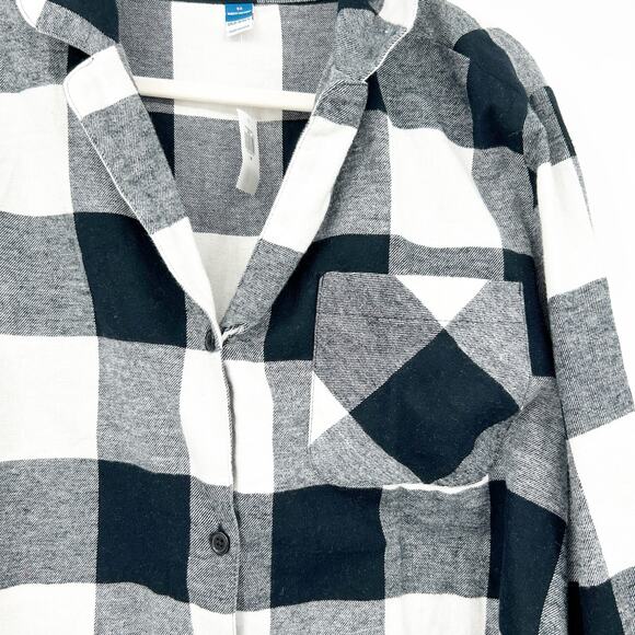 Old Navy Womens Plaid Check Button Front Long Sleeve Flannel Shirt Size 3X - Picture 4 of 6